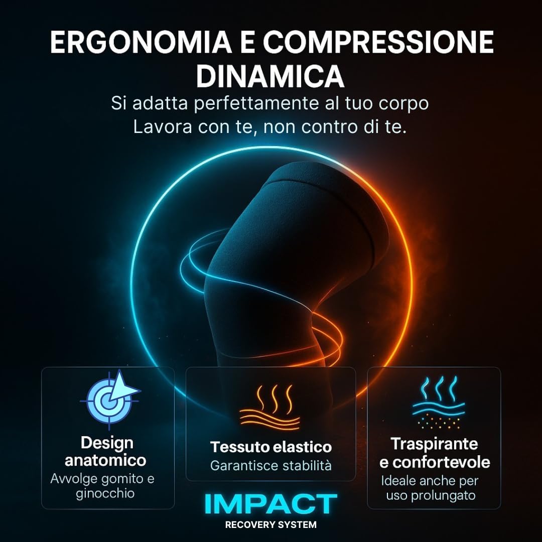 Fascia Ghiaccio Ginocchio Gomito Gel Riutilizzabile Caldo e Freddo - Copertura 360° per Sollievo da Dolore, Infortuni - Recupero Post-Allenamento, Sport e Uso Quotidiano (Ginocchio - Gomito L)
