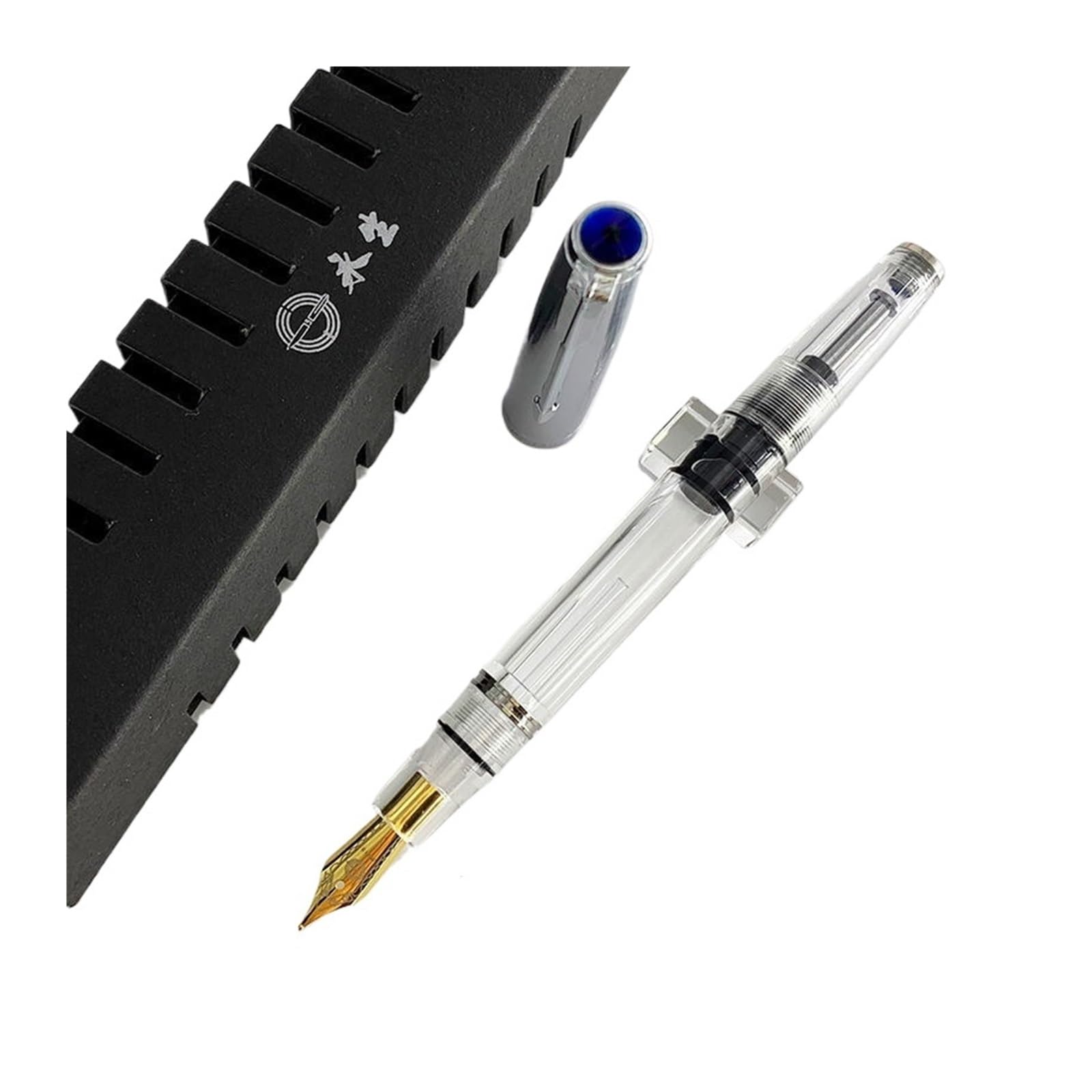 Stylo-plume piston PURYN F 0,5 mm à encre visuelle transparente pour l'écriture au quotidien - 6