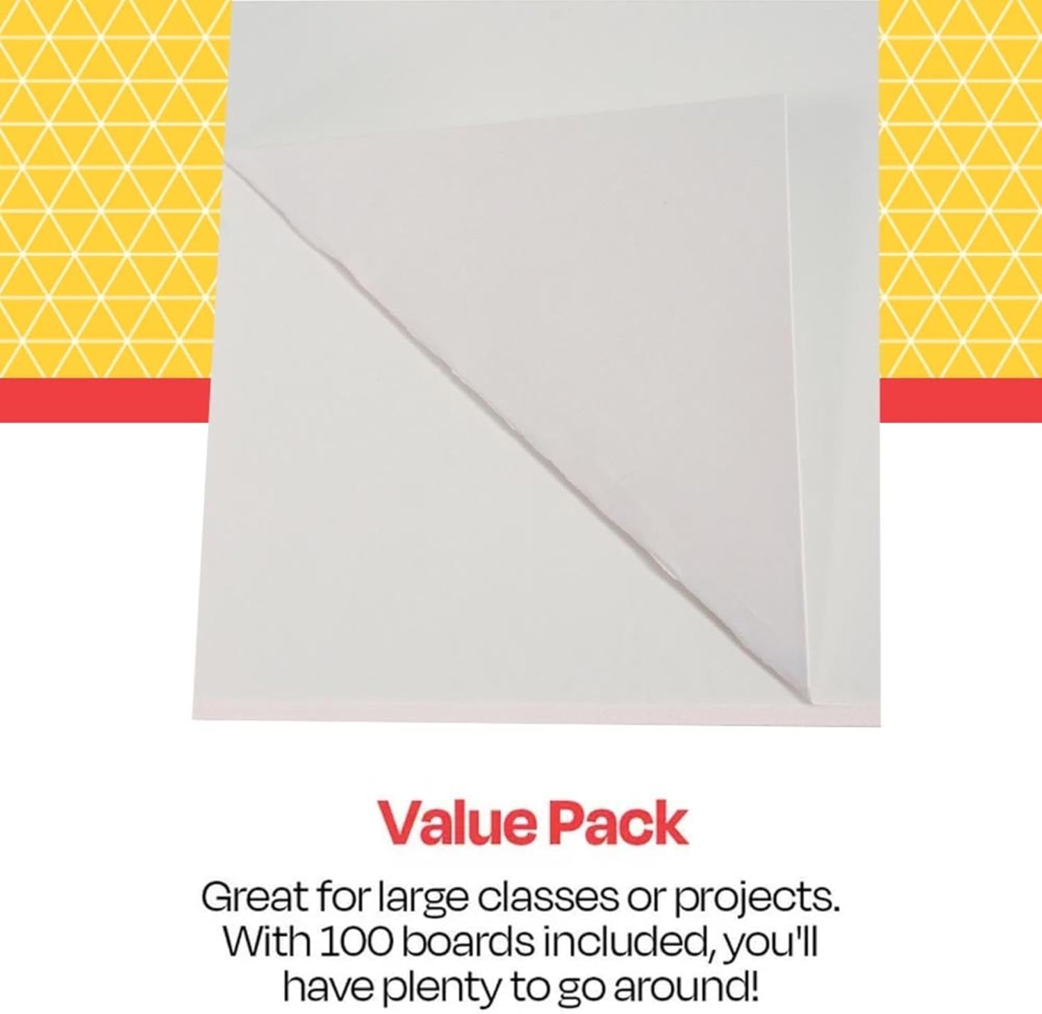 School Smart Railroad Poster Board Paper, 22 x 28 Inches, 6-Ply, White, Pack of 100