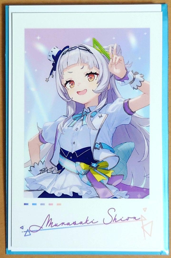 ホロライブ 紫咲シオン サイン入りチェキ風カード ホロライブ 活動6周年記念 直筆サイン入りチェキ風ブロマイド