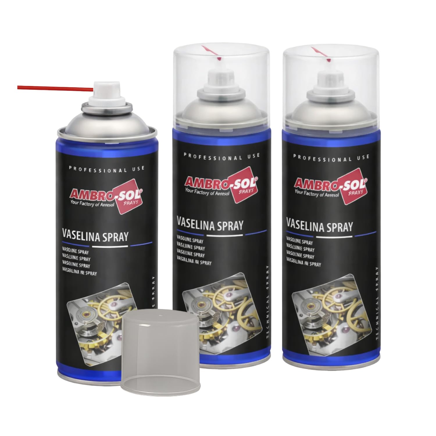 Bomboletta di Vasellina Spray 400 ml Olio Tecnico di vaselina, Lubrificante, Anti-​ossidante, Protettivo, Incolore e inodore Varie Quantità (3)