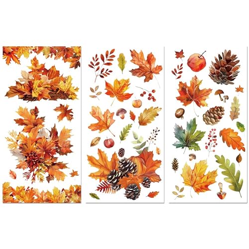 Peacoblue Rub on Transfer Decals for Furniture Crafts Autumn Fall