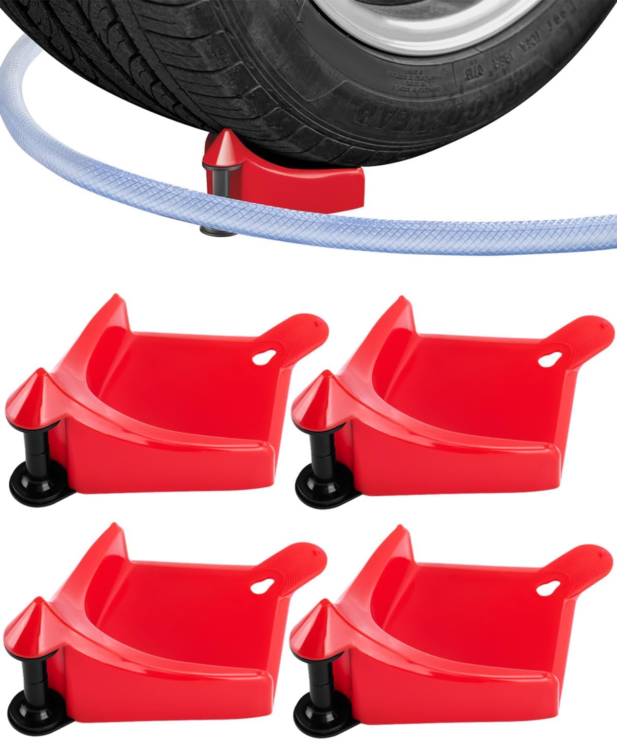 4 Pcs Car Hose Guide, Tire Hose Roller for Car Washing