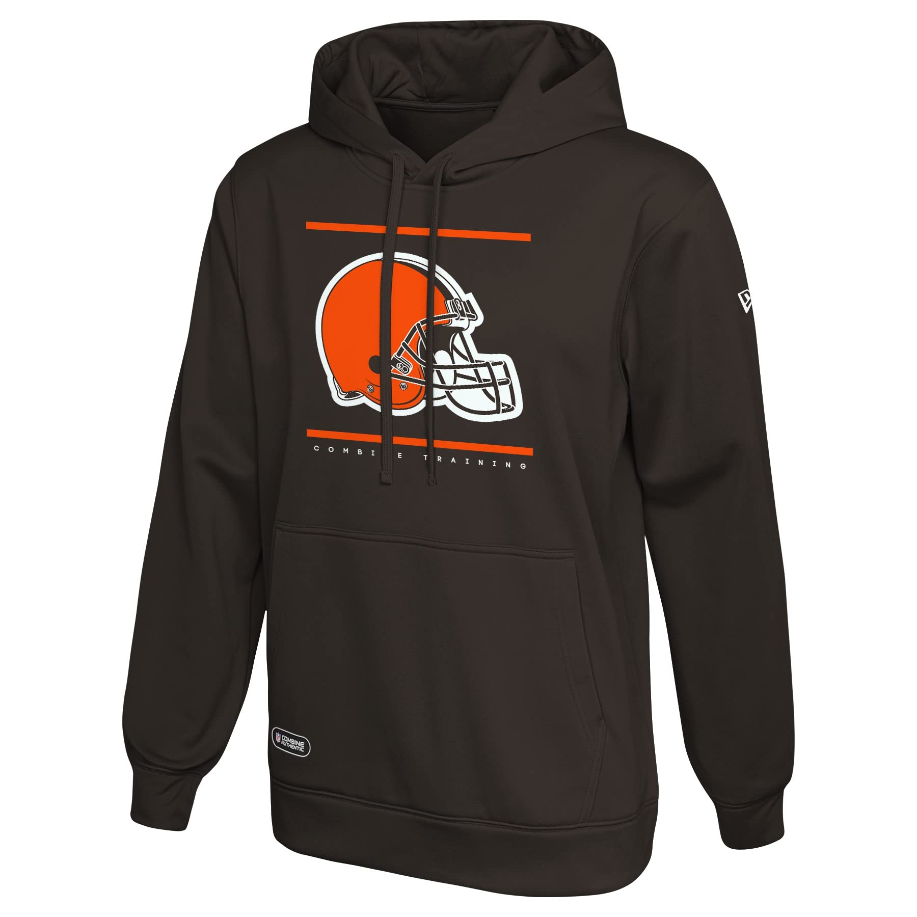 New Era NFL Football Men's Split Defense Fleece Pullover Hoodie, Cleveland Browns, X-Large