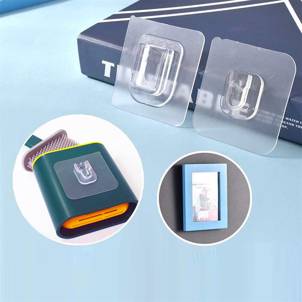 Set Di 4 Ganci Da Parete Riutilizzabili, Carico Potente 5 Kg, Gancio A Ventosa Da Bagno, Porta - Foto 11