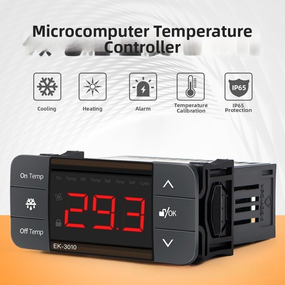 Controlador de Temperatura Digital con Pantalla LCD para Terrario e Incubadora - Doble para relé Frío Calor(EK-3030)