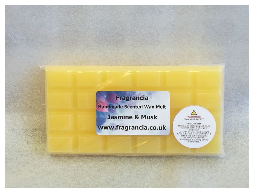 Fragrancia A Single Handmade Highly Scented Wax Melt Bar (Jasmine & Musk)