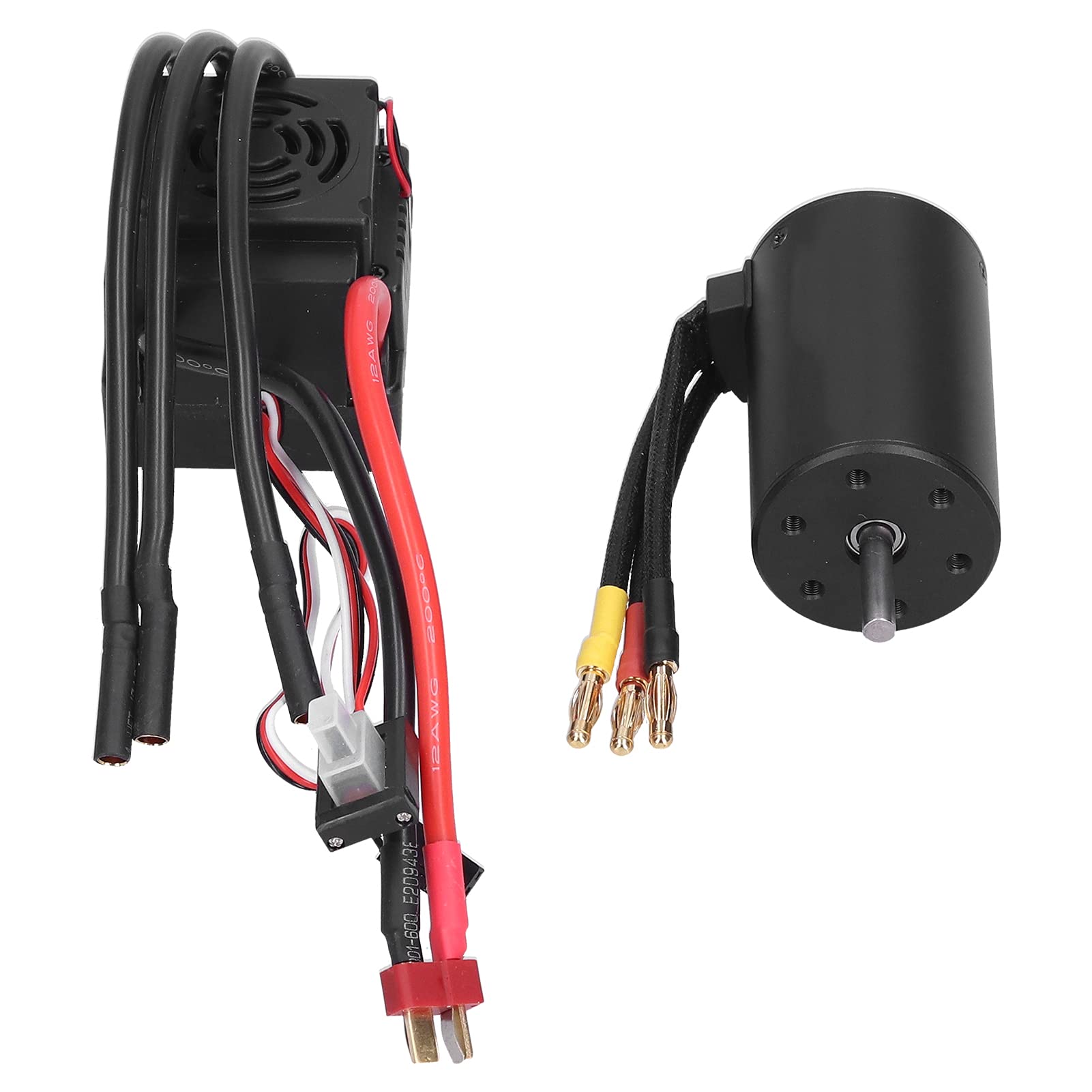 Wysoka Moc 3660 3800 KV i 80A ESC Combo Francuski Silnik Bross dla 1/8 RC Aluminium Aluminium + miedź