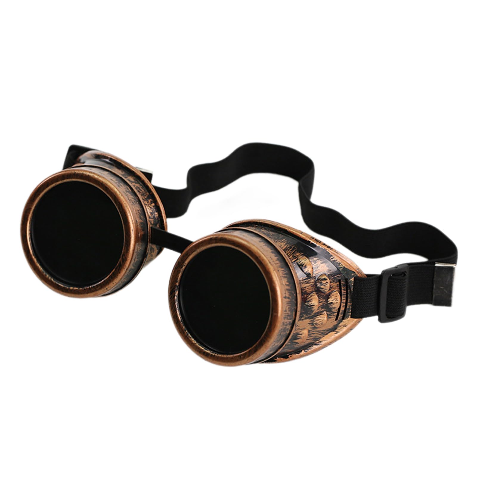 Royjj Men's Brown Halloween Cosplays Costumes Glasses Glasses Punk Glasses Cyber Goggles Vintage Goggles Halloween Retro Steampunk Glasses
