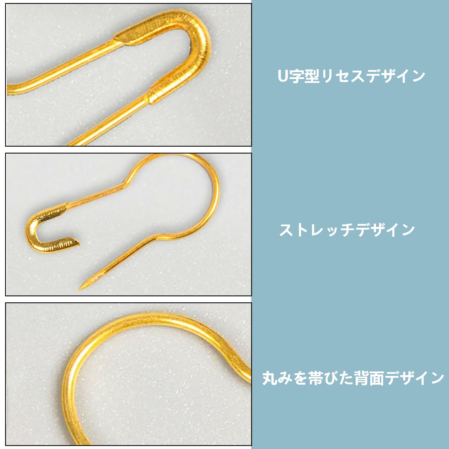 Amazon.co.jp: 安全ピン ひょうたん 安全ピン ヒョウタンピン 金属製