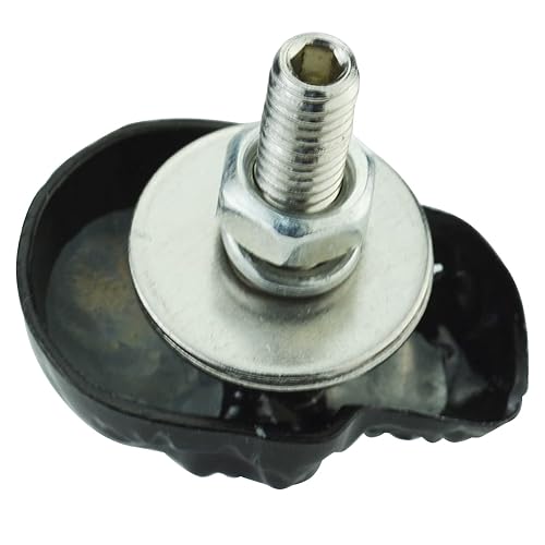 Miniatura 5 de Arenbel Tornillos para placa de matrícula de calavera para marco de motocicleta, kit de pernos de tornillo de etiqueta de automóvil, apto para