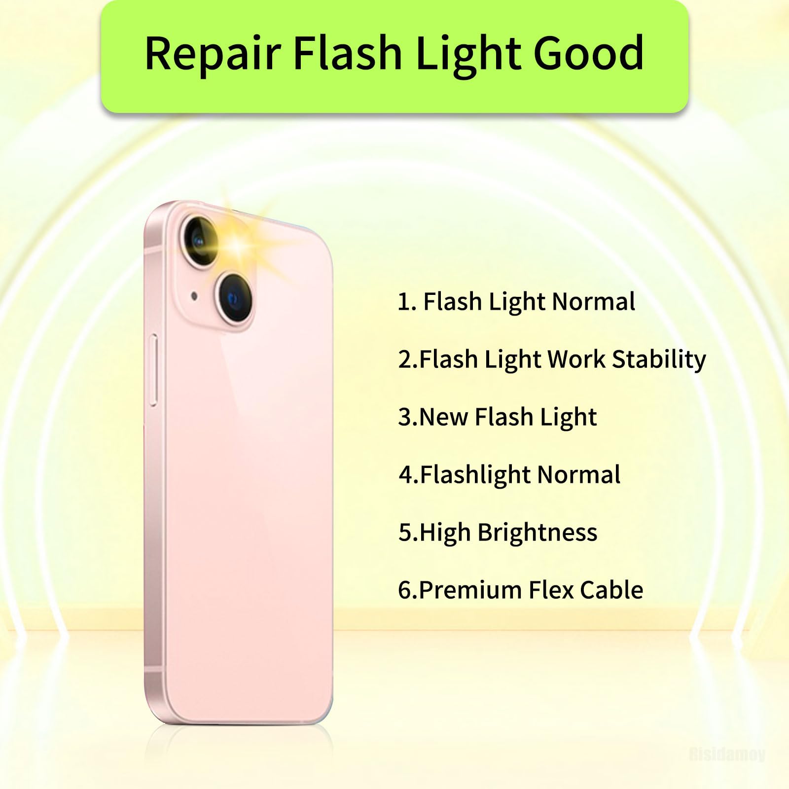 Amazon | Risidamoy フラッシュライトフレックスケーブル iPhone 13