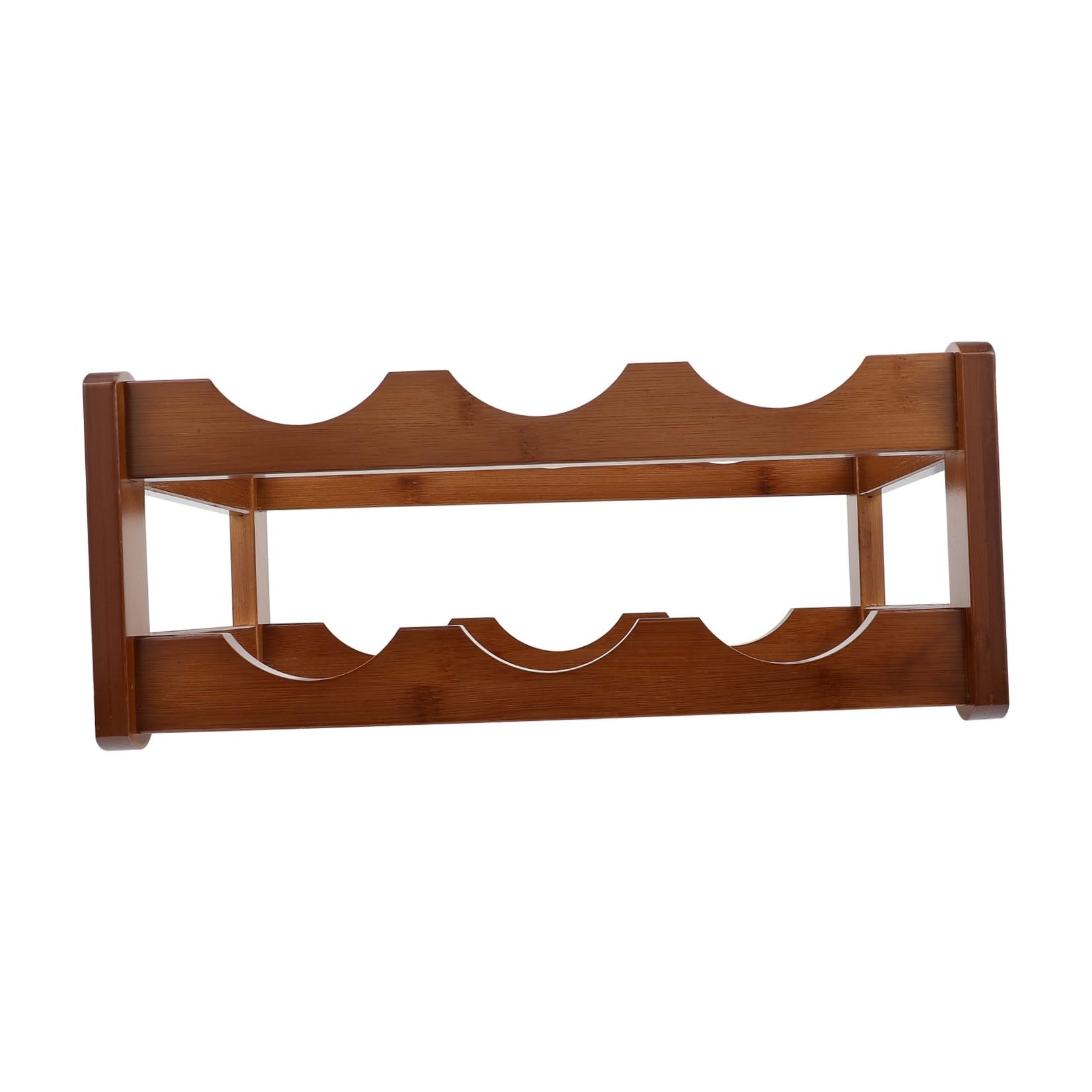 Organisateur plastique marron pratique pour bouteilles de vin et décoration de comptoir