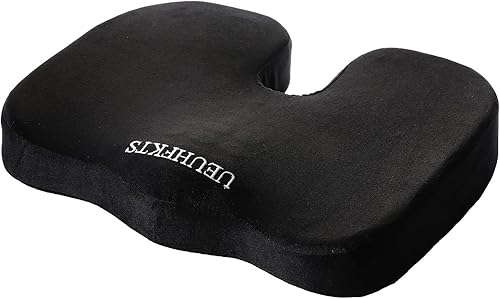 Miniatura 3 de UEUHFKTS Cojín de asiento de gel mejorado para silla de oficina, cojín de asiento de automóvil, cojín para el dolor de coxis, silla de oficina,