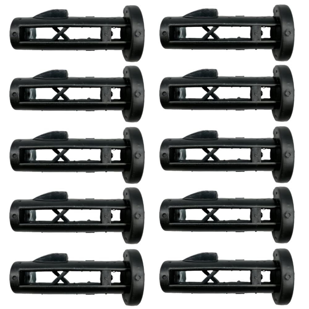 Naisfei 10 Pack Wheelie Bin Lid Hinge Pins,Wheelie Bin Hinges Pin Fit,Outdoor Garbage Bin Accessories Easy Installation for Garden (Black)
