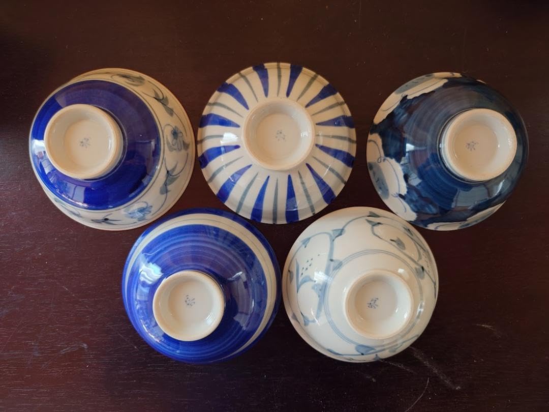 Amazon.co.jp: 有田焼 岳葉作 飯椀揃 5客 : ホーム＆キッチン