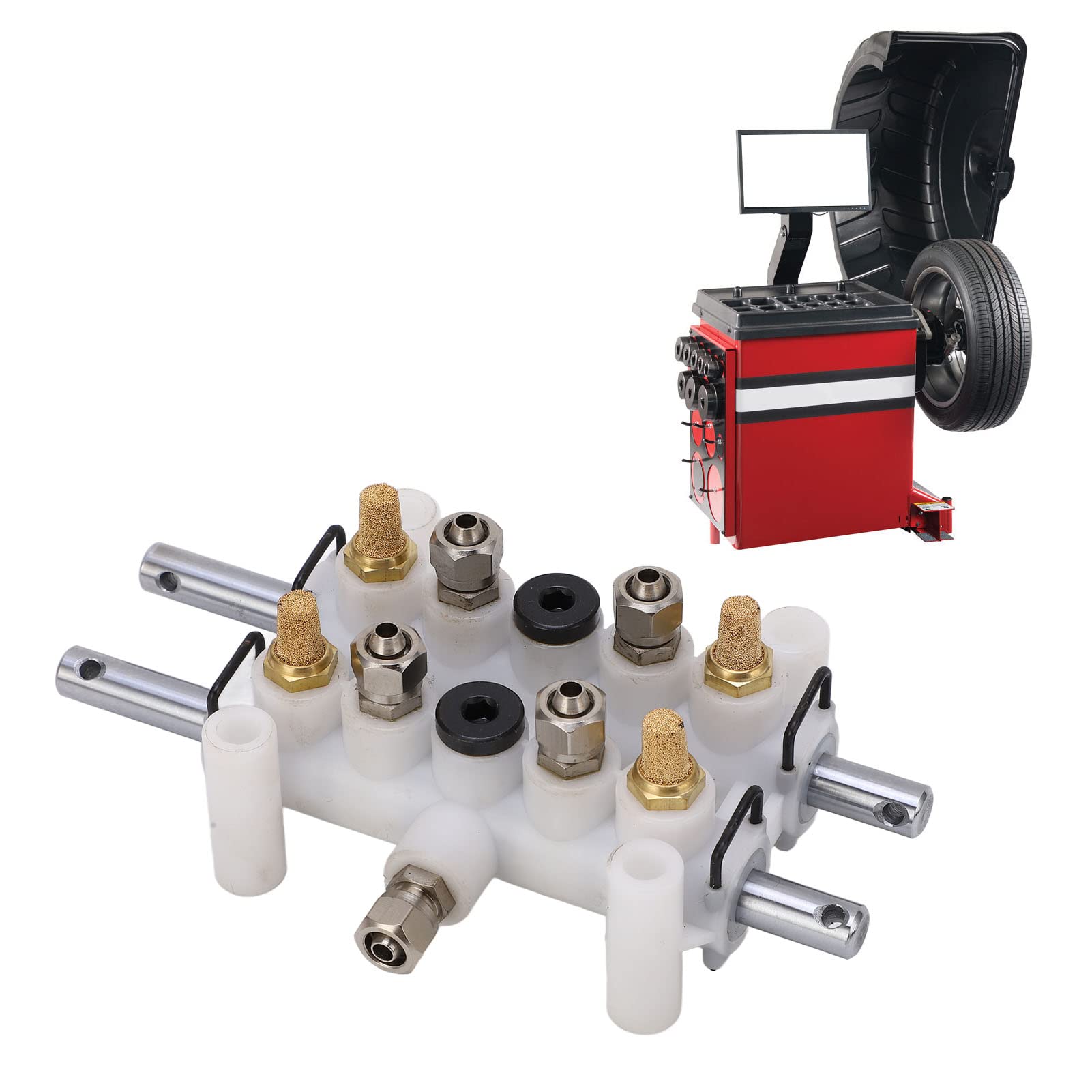Válvula de Control de Aire de neumáticos, válvula de Aire de Control de pie, Interruptor de válvula de Pedal de Cambiador de neumáticos de 5 vías Accesorios neumáticos