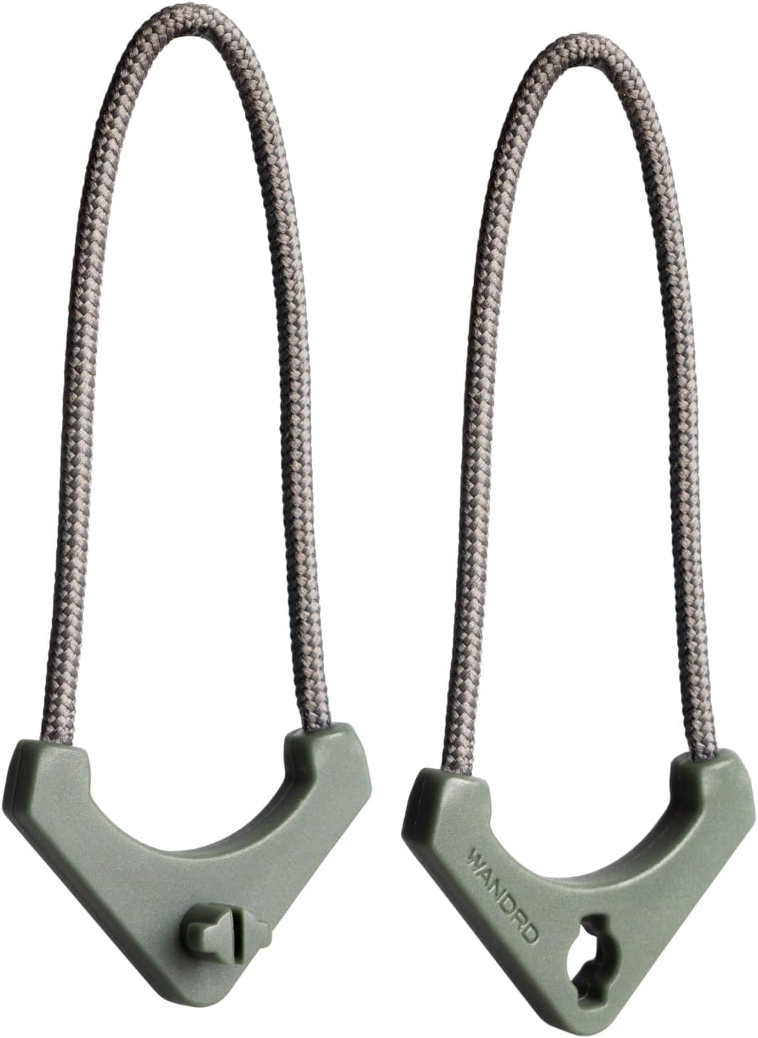WANDRDWorryless™ Locking Zipper Pullers - Secure Your Travel Essentials - Zipper Locks for Travel Gear (Wasatch Green)