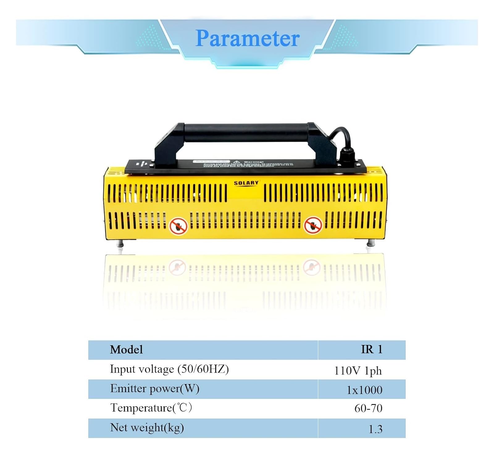 lampada infrarossi Lampada For Polimerizzazione A Vernice A Infrarossi, Lampada For Essiccazione Vernice A Infrarossi A Onde Corte Portatile Da 1000 W For La Riparazione A Carrozzeria 'auto per l'essi