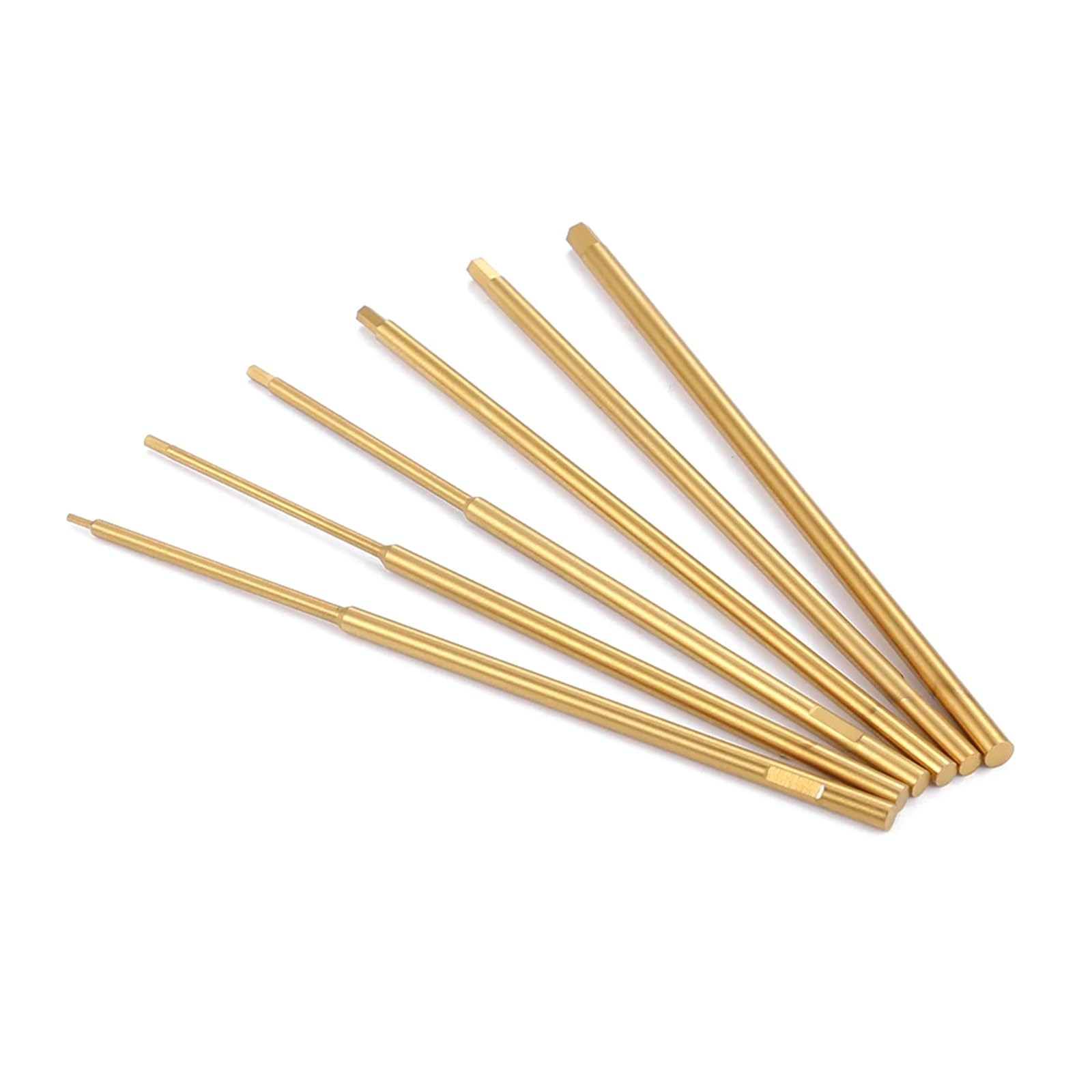 Bit Screwdriver 7Pcs Professional Grade for Car, Aircraft, FPV Maintenance & Household Applications Aerospace Aluminum Handle Screwdriver