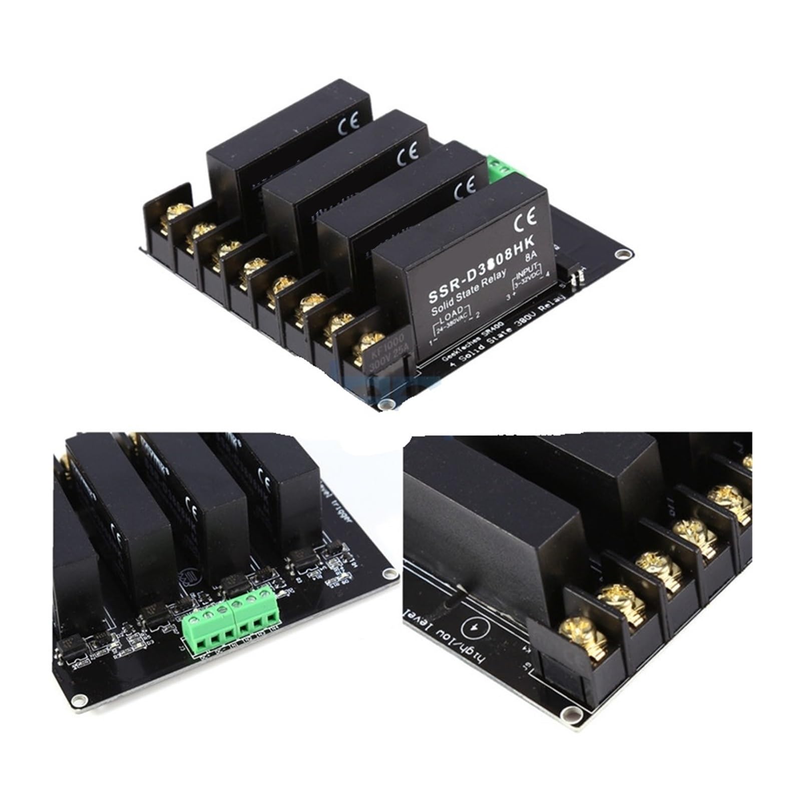 Produktbild von SMT48 DIN-Schienen Solid-State-Relais – SSR, DC Steuert AC, 42–480VAC, 10–80A, Mit Integriertem Kühlkörper