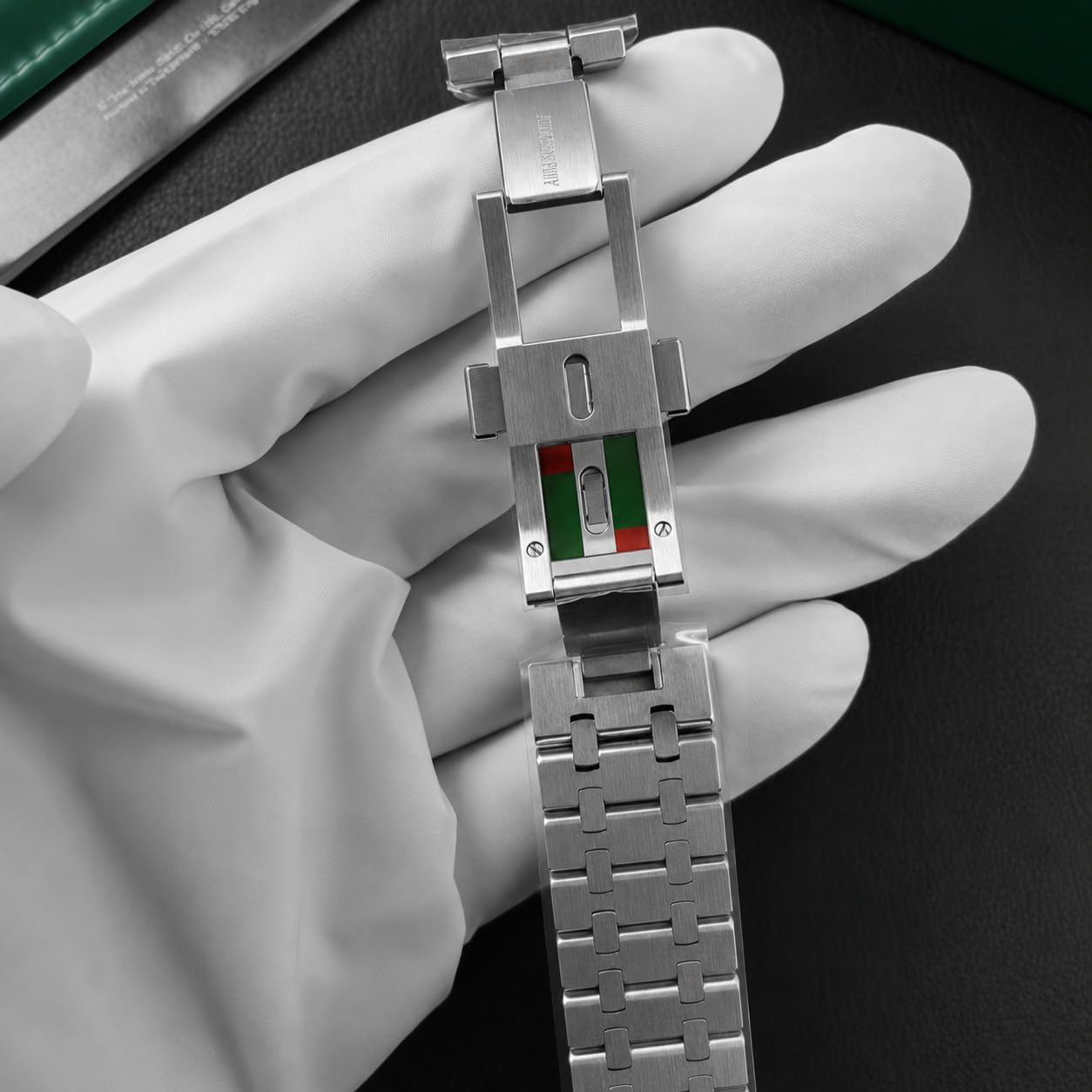 Stal Nierdzewna Pasek do Zegarka Bransoleta Metalowa 26mm Zintegrowane Wcięcie Szczotkowane Polerowane Pełne Ogniwa Wytrzymałe for AP Royal Oak 15400
