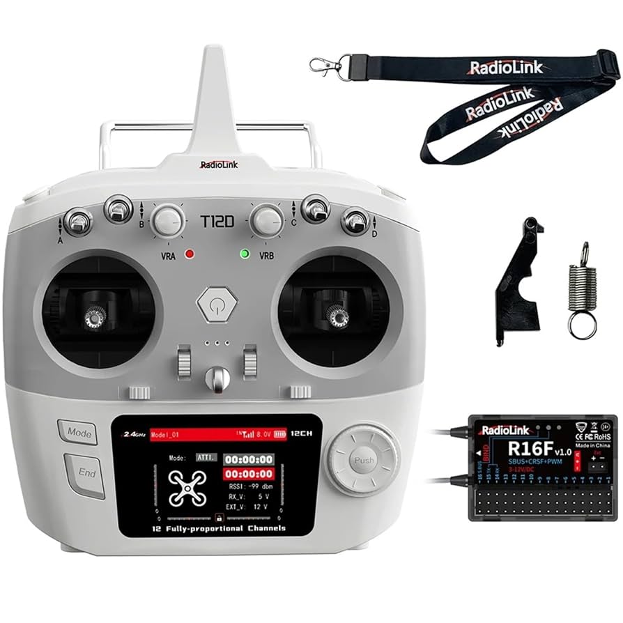 Amazon | HTLNUZD Radiolink T12D 12チャンネル RC 完全比例