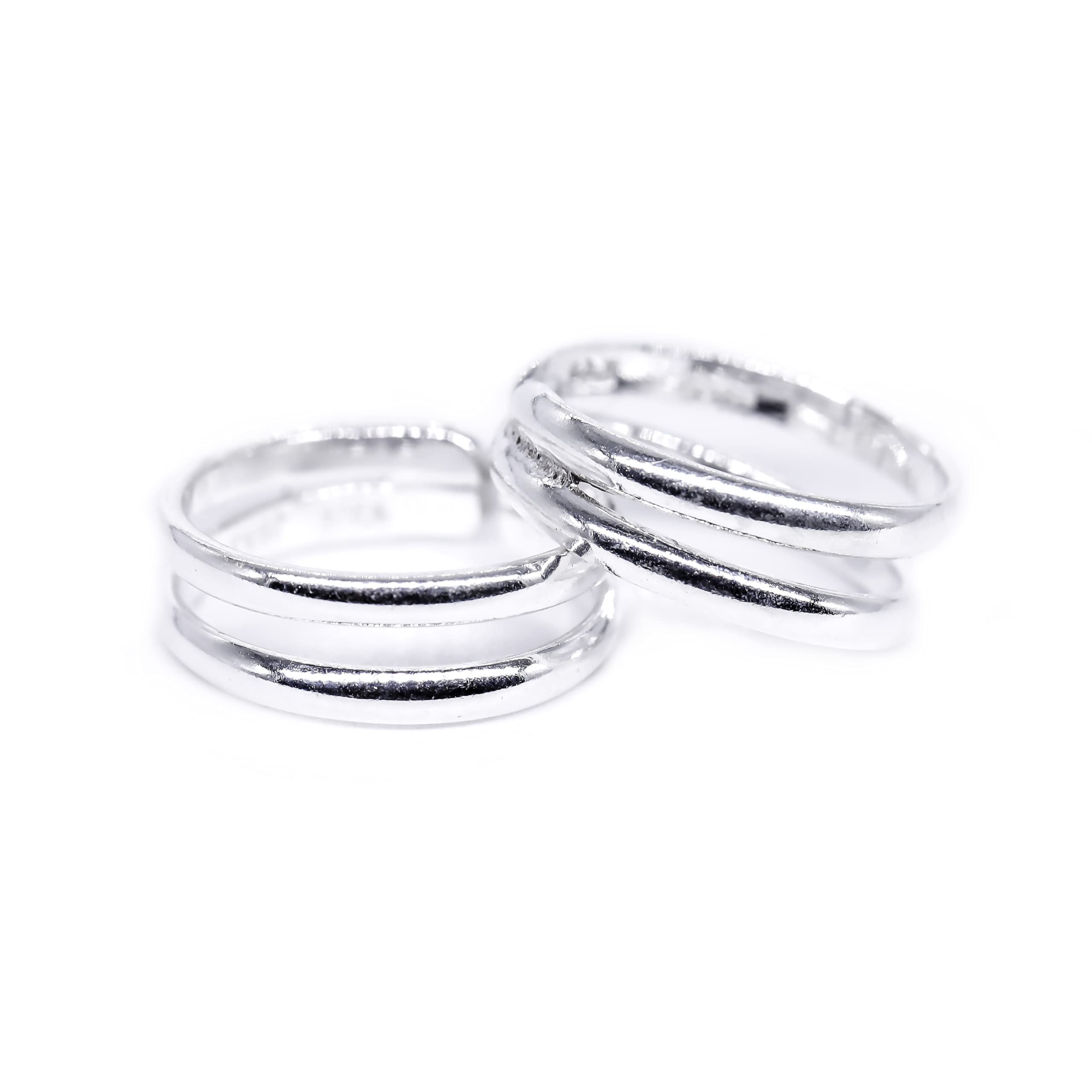 jsaj TOERING CHUTKI BICHIYA DOUBLE LINE BAND TOERING FOR GIRLS AND WOMENS IN PURE SILVER MADE OF THICK SILVER ZALI WORK DESIGN COMFORTABLE DURABLE AND ADJUSTABLE-picture-51