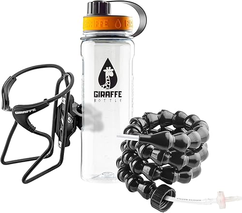 Miniatura 2 de Tower - Sistema de bebida manos libres, botella Tritan transparente, con soporte para botella montado en tubo redondo (longitud 15 pulgadas  15.0 in)