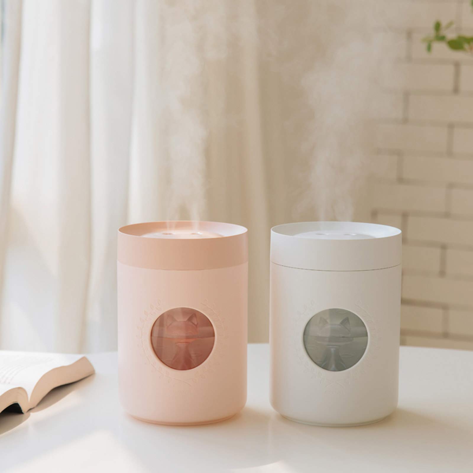 Double Nozzle Desk Humidifiers Large Capacity Humidifier Quiet Air Bedroom