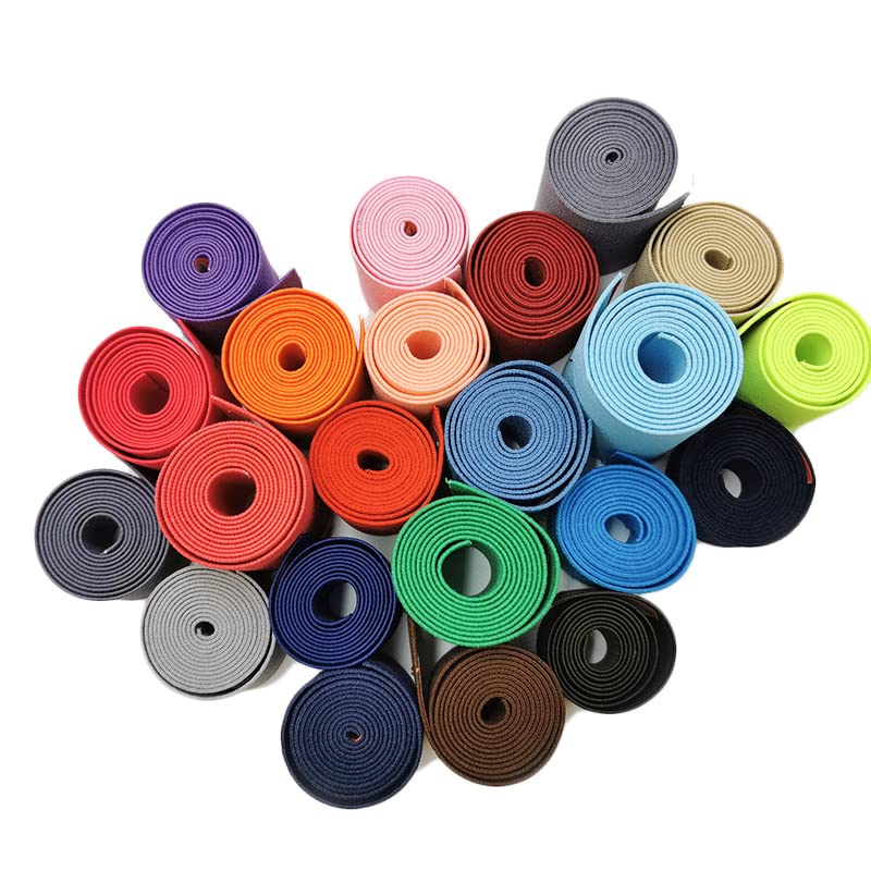 Cięcie taśmy, szycie taśmy Opaski elastyczne, elastyczny pas, 20mm 30mm 40mm szeroka płaska wysoka gumka do szycia odzieży ochronnej akcesoria czarna gruba gumowa taśma sznurkowa lina DIY-czerwona, 40