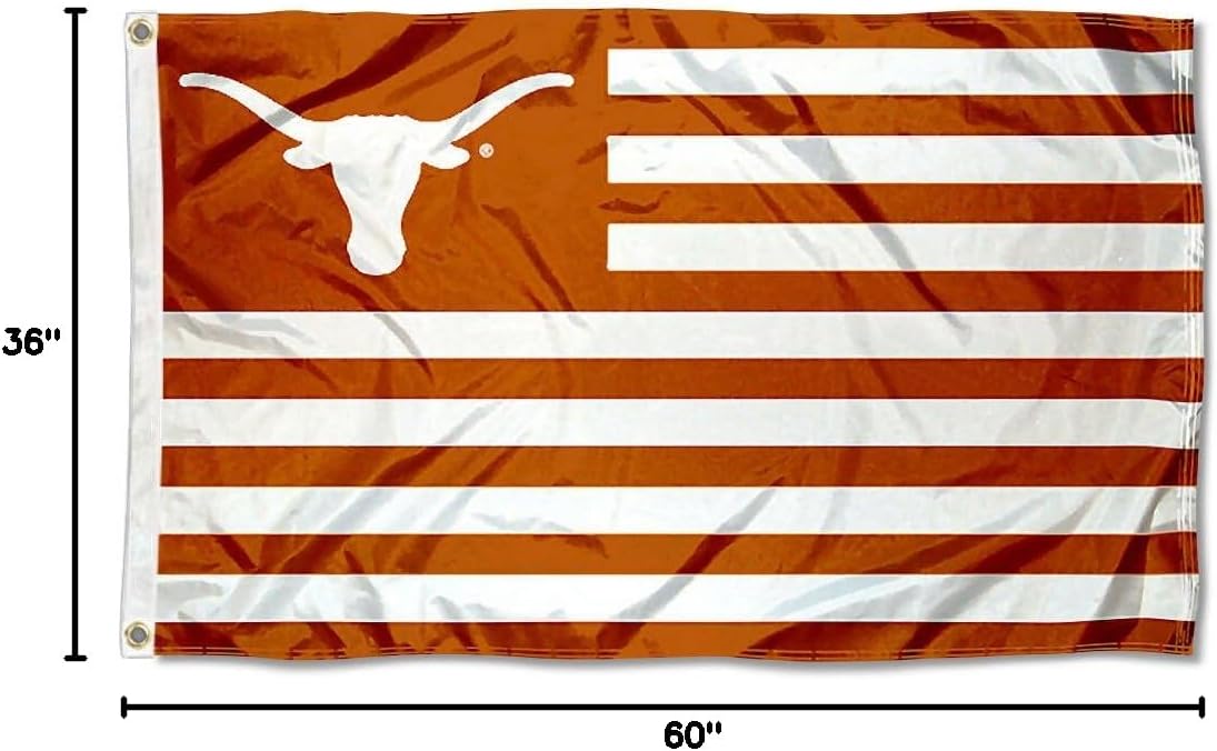 Texas Longhorns Stars and Stripes Nation Flag - Image 8