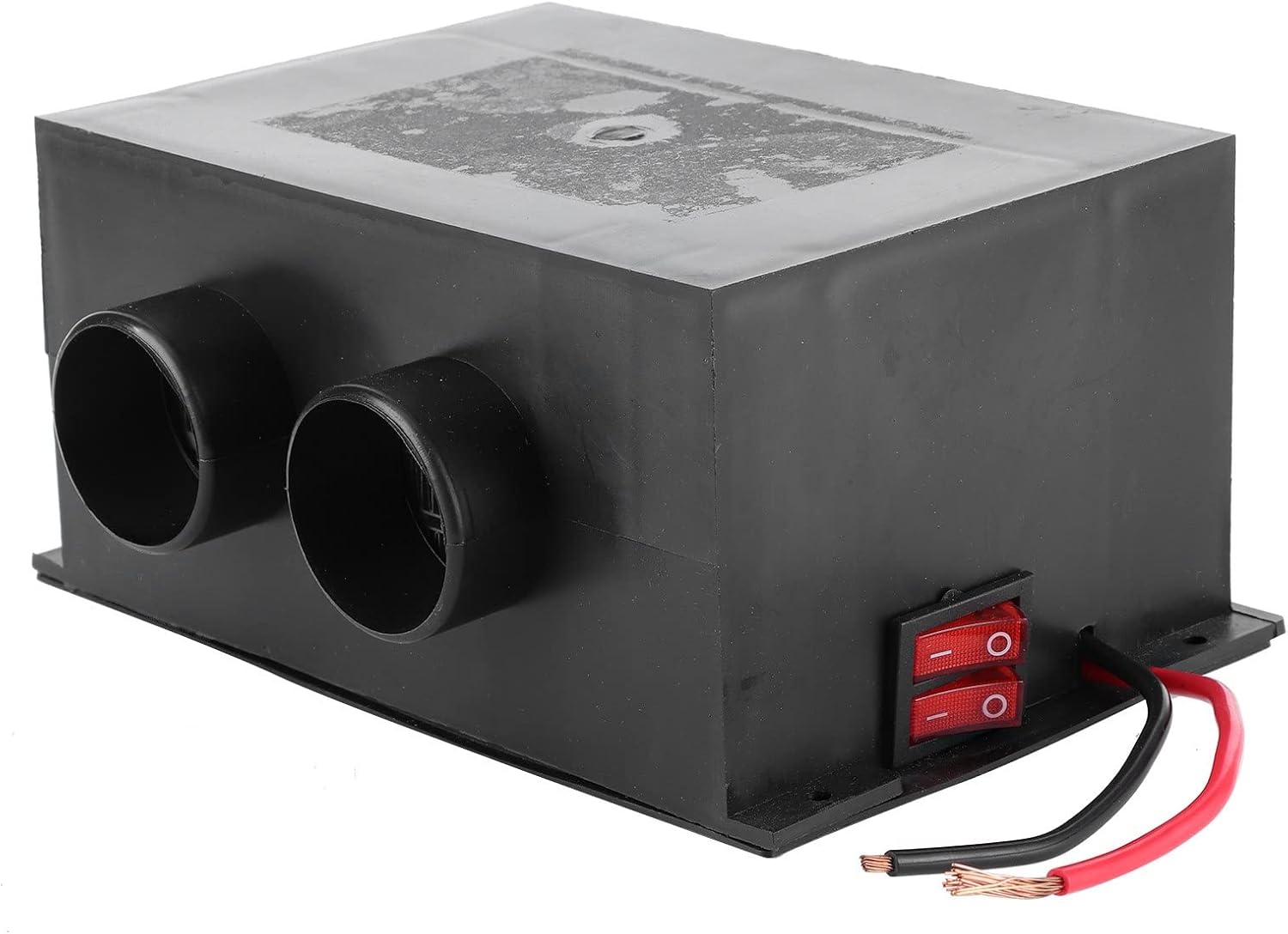 Portable Car Heater, 12V 600W Windshield Defroster Fog Removing Defogger Winter Heating Fan Warmer 2 Hole Electric Floor Heater That Plug Into Cigarette Lighter for Car Vehicle Cam