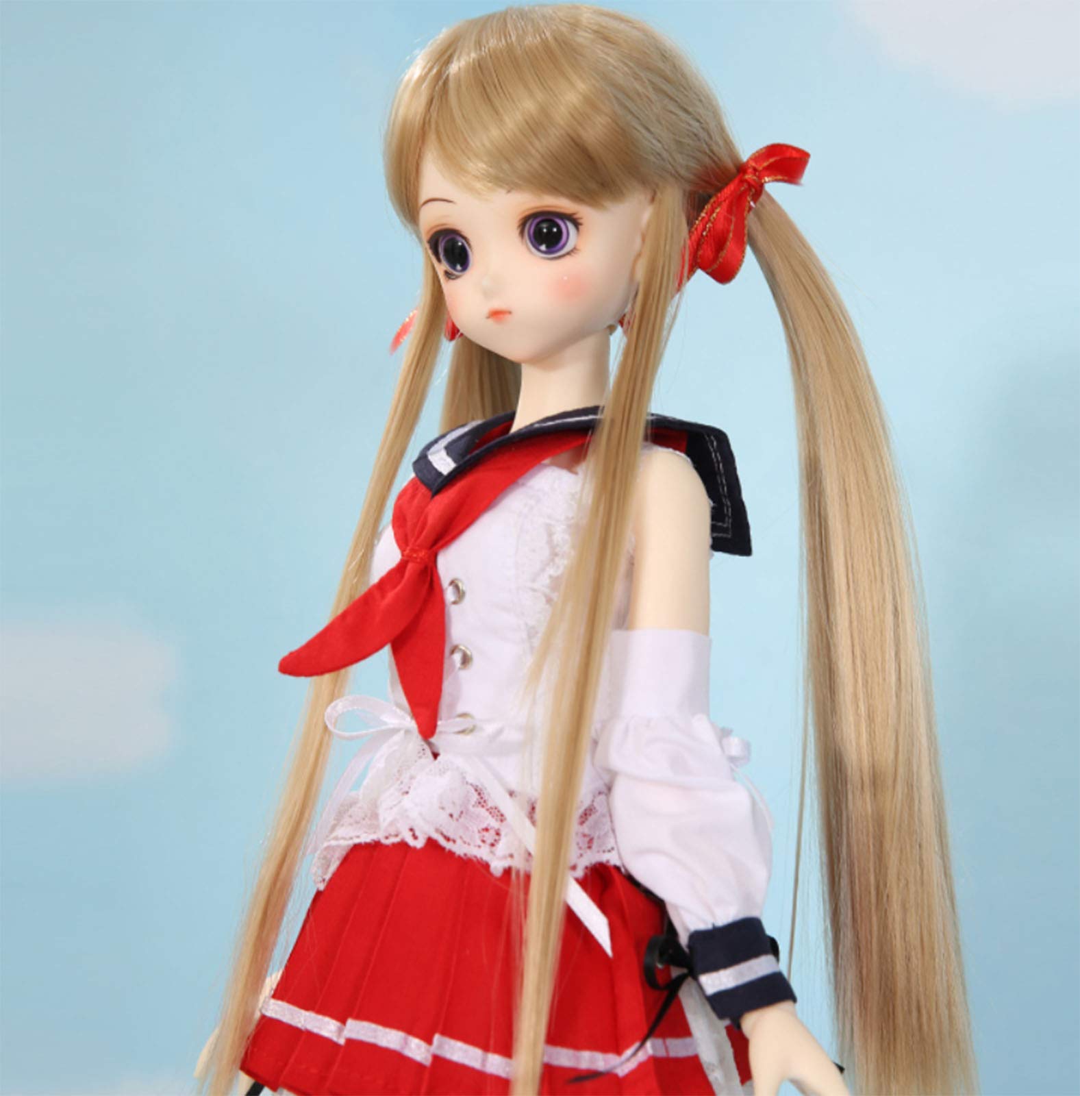 XYZLEO BJD Dolls 1/4 SD Doll 16 Inch 15 Ball Jointed Doll DIY Toys with Full Set Clothes Shoes Wig M