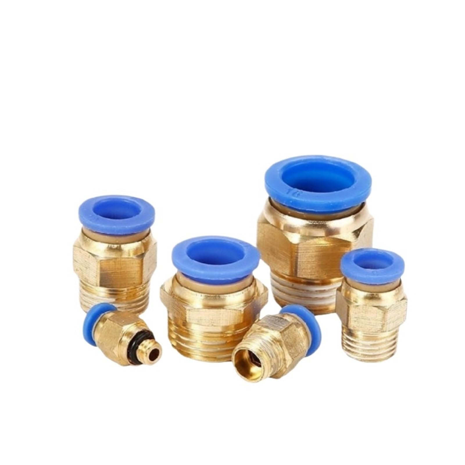 10 Stück Pneumatikverbinder PC 4mm 6mm 8mm 10mm 12mm Gewinde M5(Pc12-04)