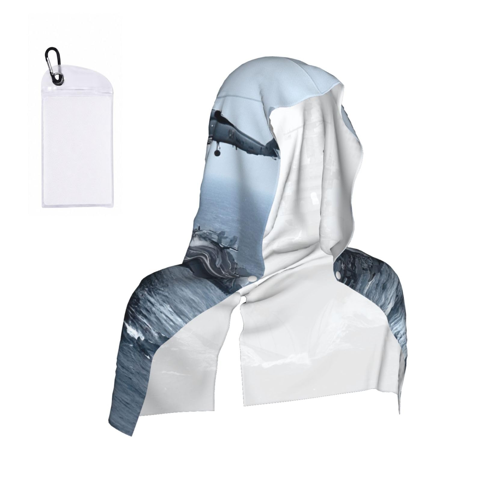 ZYJHYY Aircraft Carrier Print Unisex Swimming Towel Practical Camping Towel Skin-Friendly Cooling Towel For Workout Training