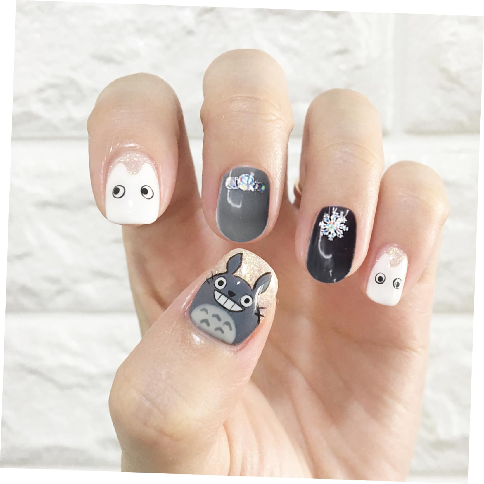 FRCOLOR 30 Fogli adesivi per decalcomanie per adesivi natale manicure strisce per a totale gel per decalcomanie per smalto accessori per