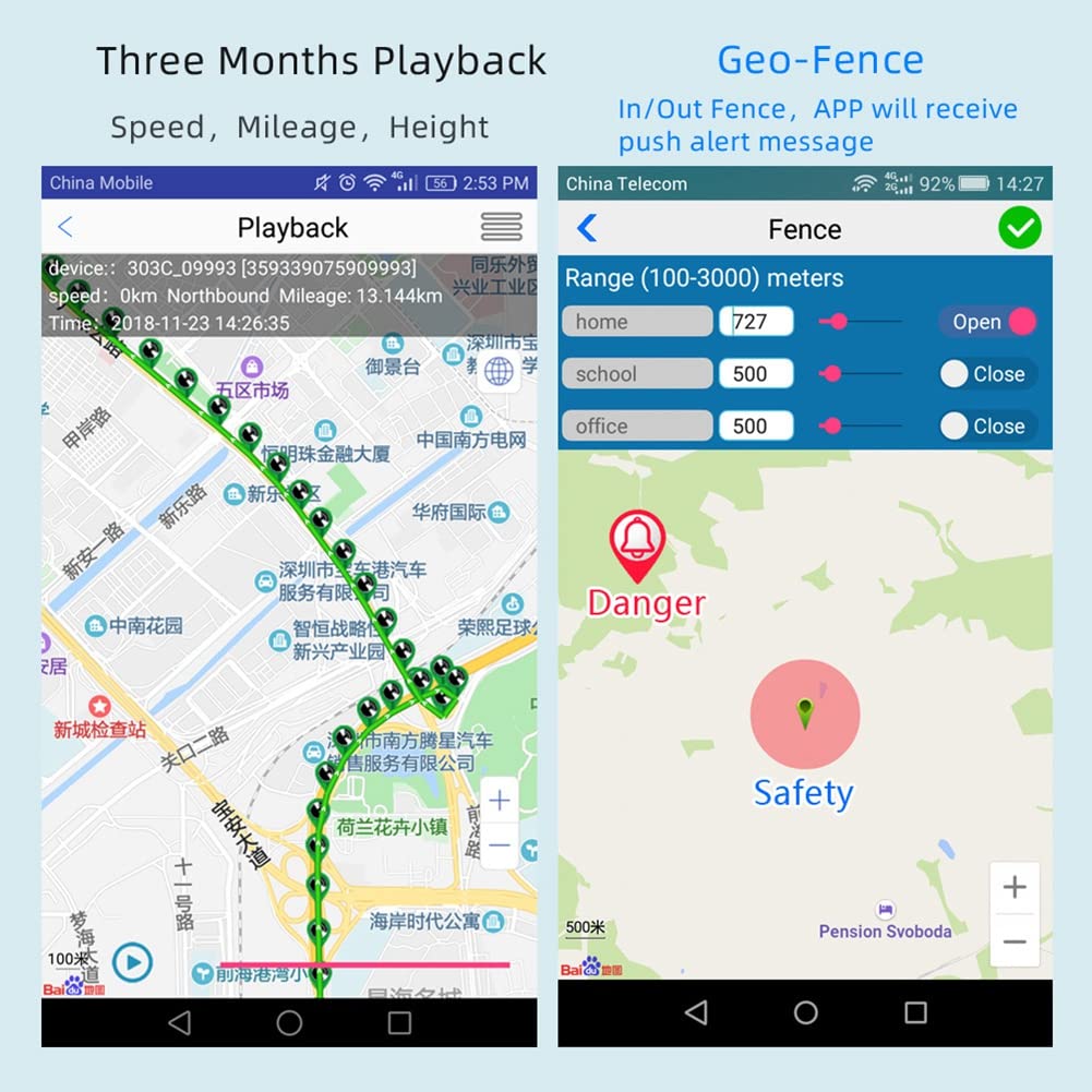 Protection LBS Tracker pour Enfants Appareil de Suivi GPS sans Frais Protection de Sécurité LBS Tracker App Téléchargement Gratuit