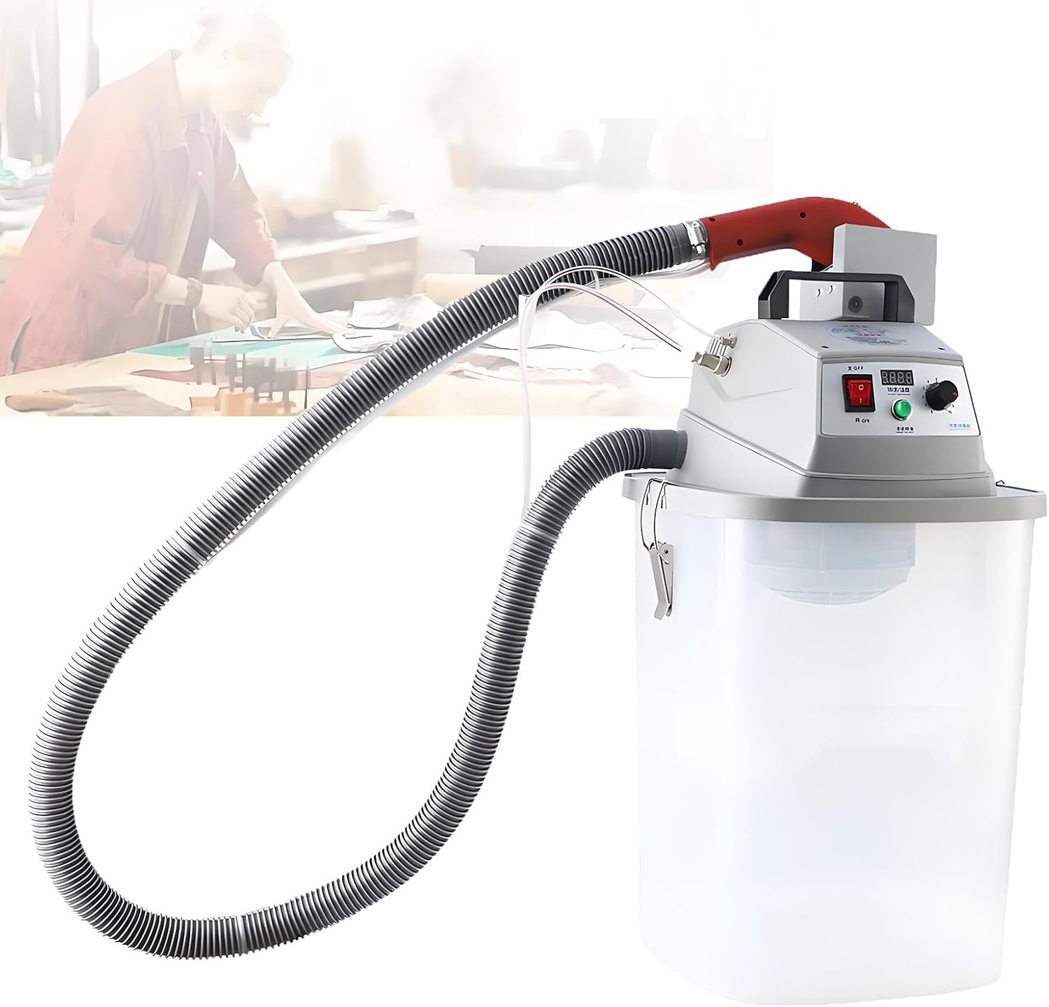 KEhtu Inteligentna maszyna do cięcia drutu, automatyczna maszyna do cięcia nici z wiadrem 30 litrów, regulowana 2800 RPM, do fabryk