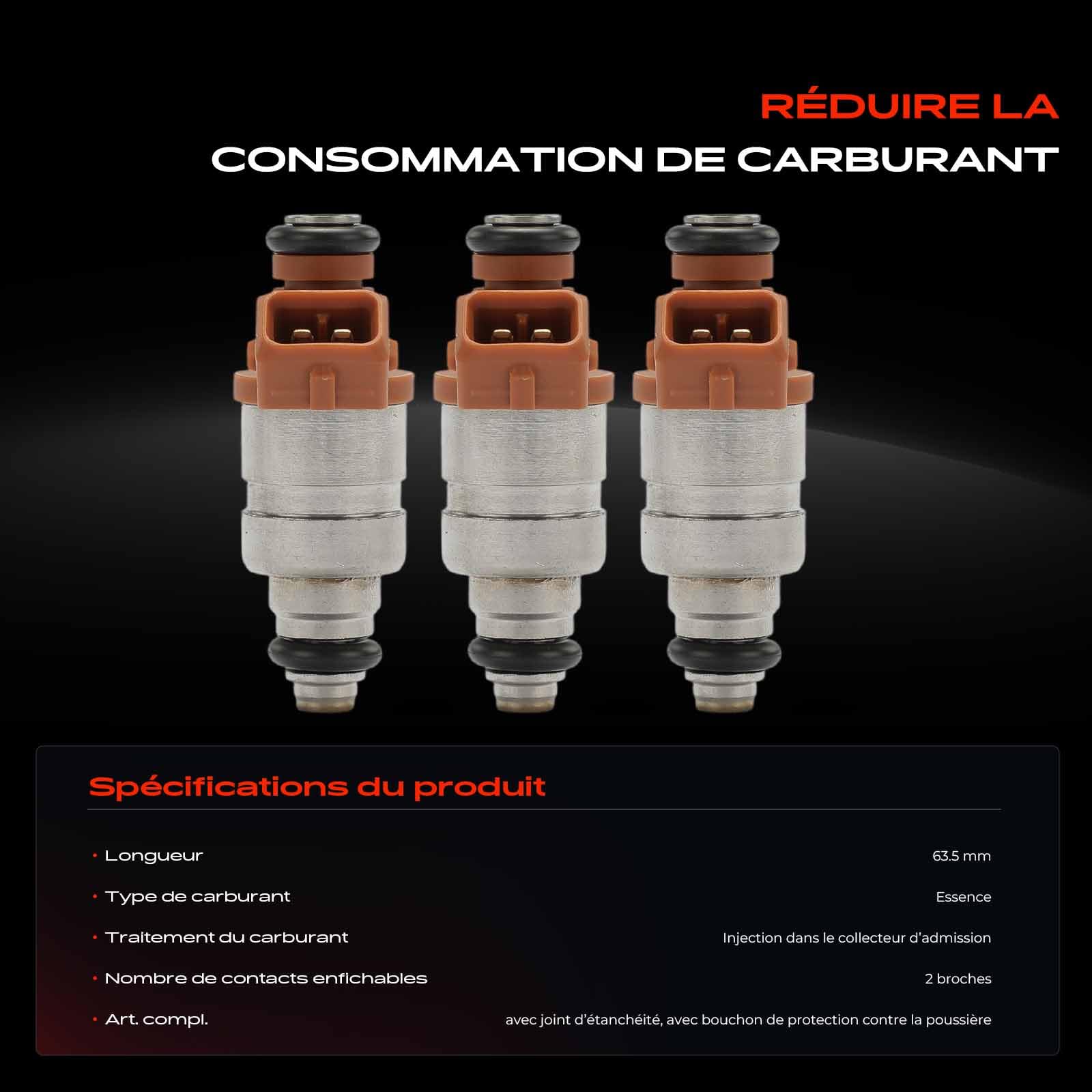 Frankberg 3x Buse d'injecteur de carburant 96620255 | Compatible avec: ,