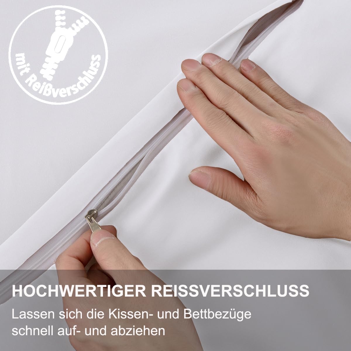 Beqnat Beddengoed, 200 x 200 cm, superzacht, beddengoed, sets, dekbedovertrek 200 x 200 cm, kussensloop 80 x 80 cm, set van 2, premium microvezel met ritssluiting, roze