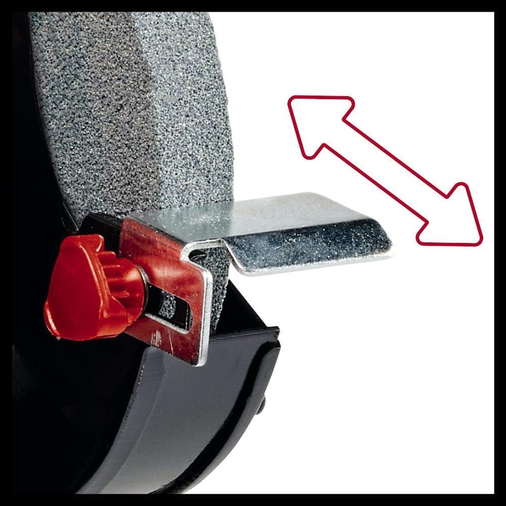 Einhell Touret d’affûtage TC-WD 200/150 (250 W, pare-étincelles) Livré avec meule à gros grains et meule à eau