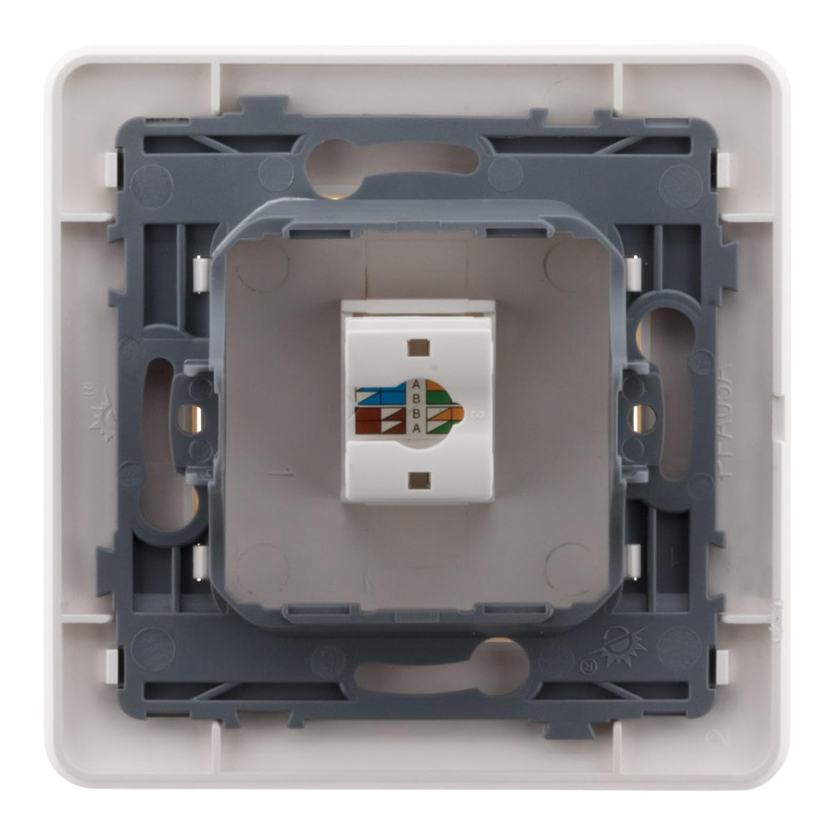 Zenitech - RJ45 CAT6 Network Socket - Flush-Mounted Compatible