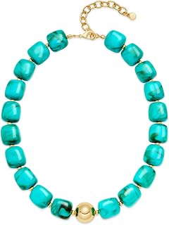 Colorful Chunky Beaded Necklace for Women Trendy Summer Jewelry