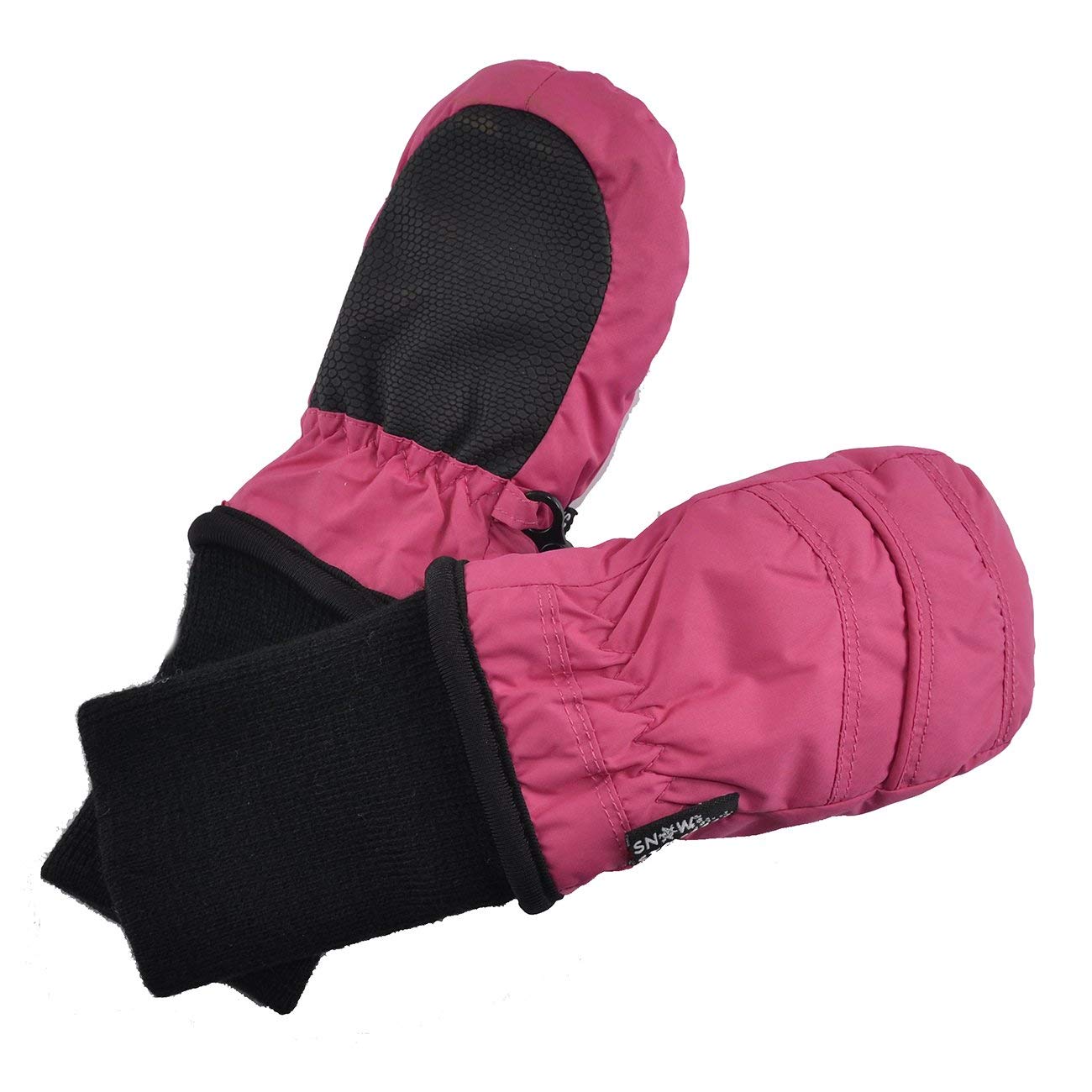 SnowStoppers Kid's Waterproof Stay On Winter Nylon Mittens Extra Small - No Thumbs
