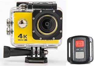 QYL Camera Waterproof Sports Camera 4K 4g Remote Control WiFi One-to-one Connection Underwater Camera 170-degree Wide-angle Lens Portable Camera Color Yellow QYL Camera Waterproof Sports Camera 4K 4g Remote Control WiFi One-to-one Connection Underwater Camera 170-degree Wide-angle Lens Portable Camera Color Yellow