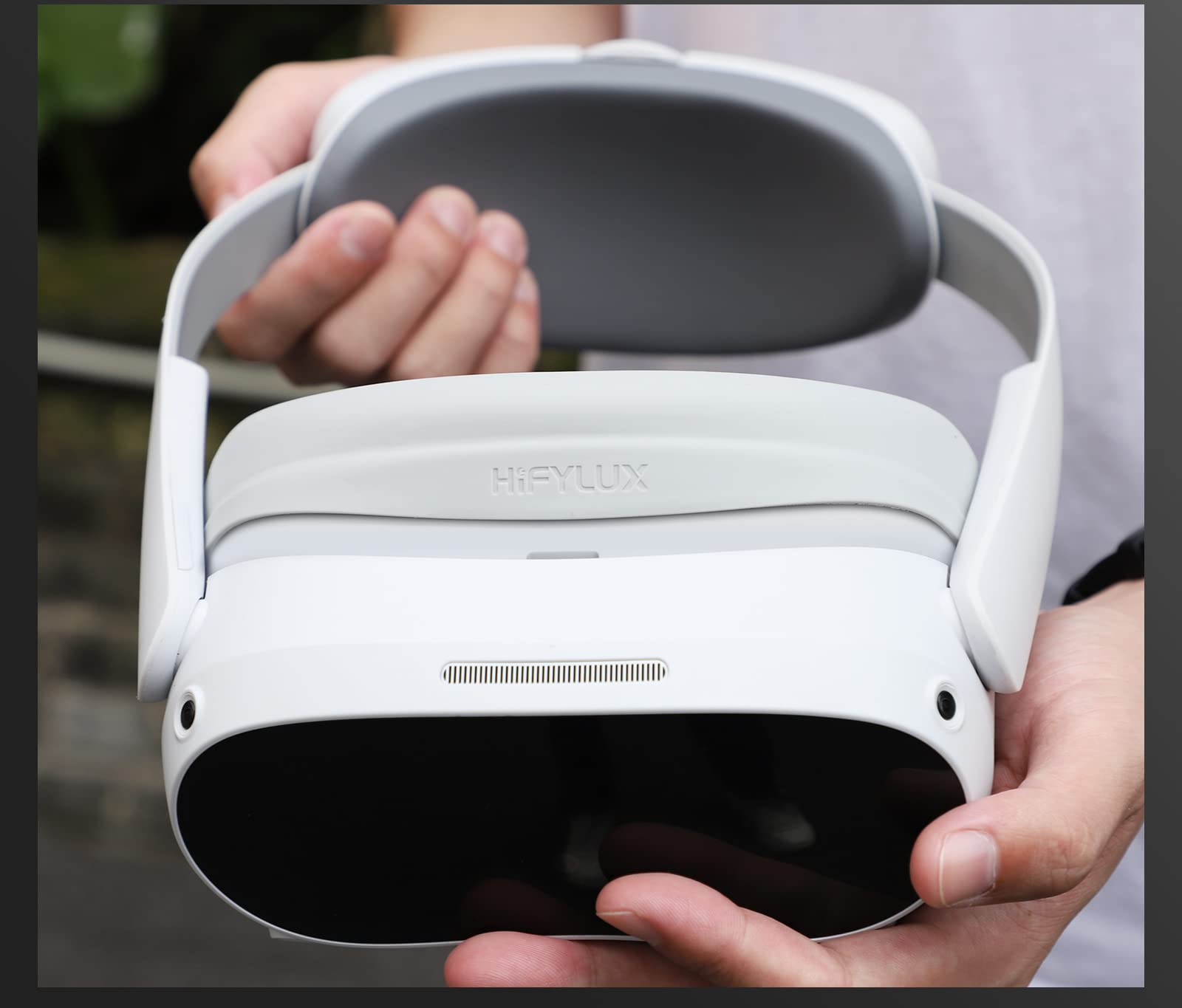 Cover Protector Facial para PICO 4 VR Casco de Realidad Virtual Accesorios Cojín de Silicona Resistente al Sudor Cubierta Luz Blanca