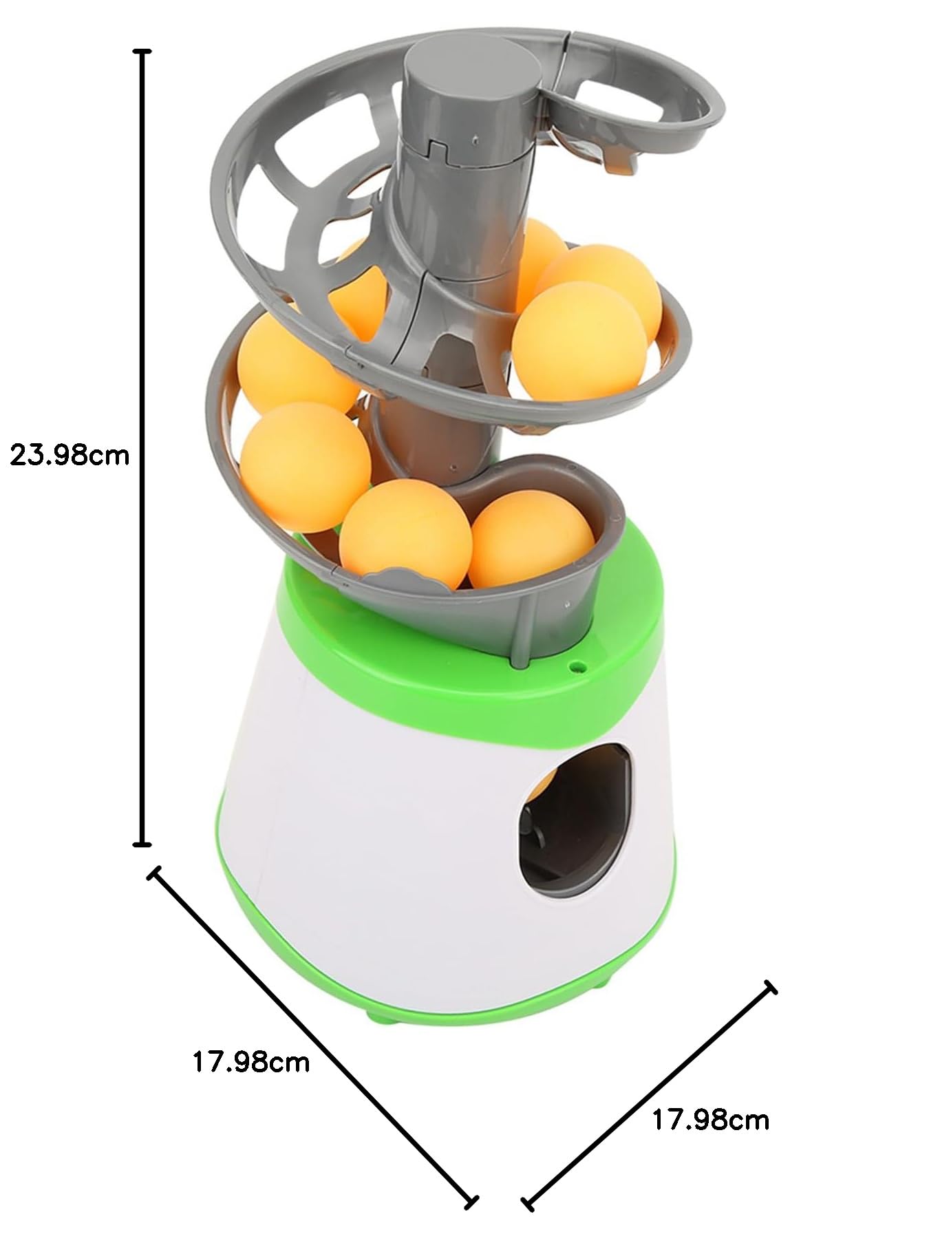 Allenatore portatile per ping pong in ABS | Lanciatore automatico di palline da ping pong | Macchina per l'allenamento leggera e resistente per tutti i livelli di abilità