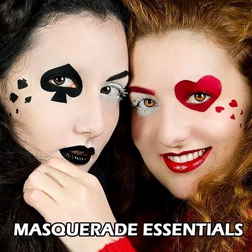 Miniatura 10 de Kaely Juego de 3 piezas de pintura corporal para labios, ojos negros, ojos negros, Halloween, cosplay, fiesta de cumpleaños, payaso, fácil de