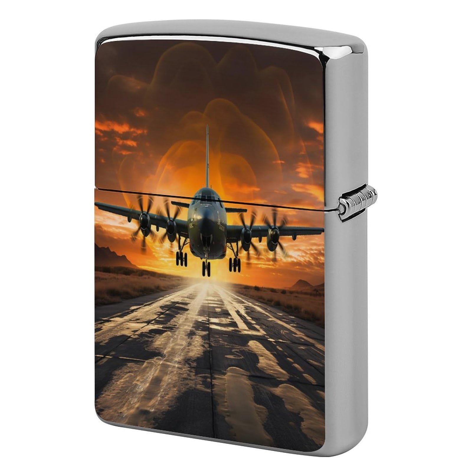 Fodpand Style Military Aircraft Landing Metal Lighter Case Cover Lighter Sleeve